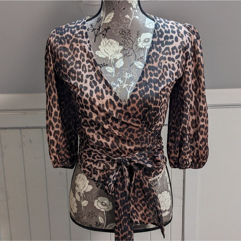 Ganni Tilden Mesh Wrap Top